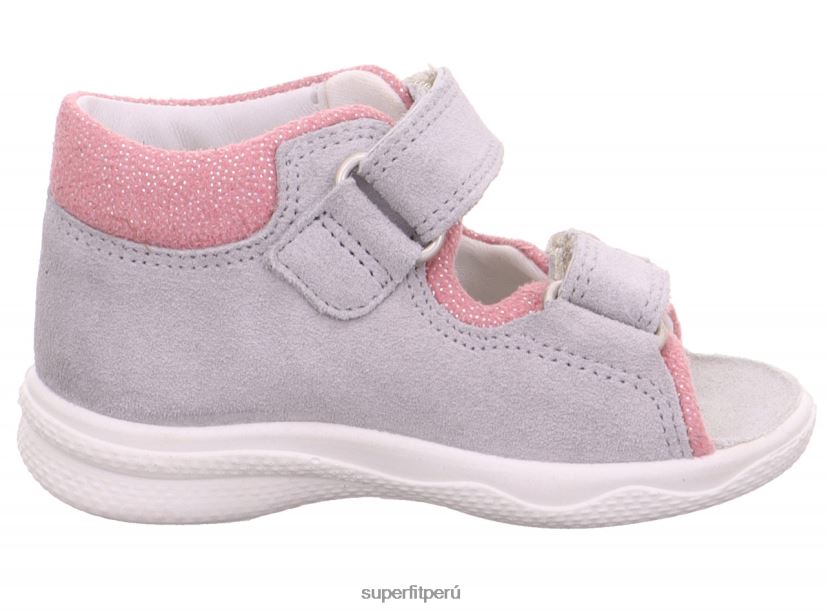 educación física Superfit bebés polly - sandalia con cierre de velcro gris V06L24165 sandalias