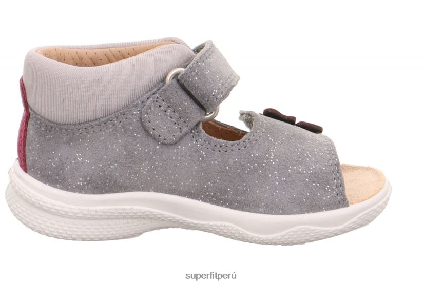 educación física Superfit bebés polly - sandalia con cierre de velcro gris claro V06L24198 sandalias