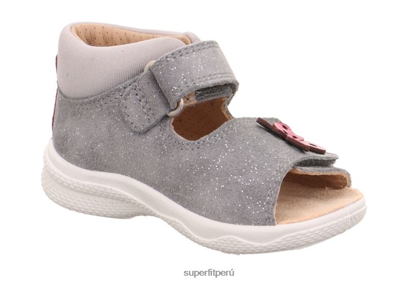 educación física Superfit bebés polly - sandalia con cierre de velcro gris claro V06L24198 sandalias