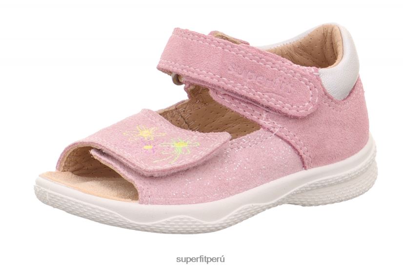 educación física Superfit bebés polly - sandalia con cierre de velcro rosa/plata V06L24183 sandalias