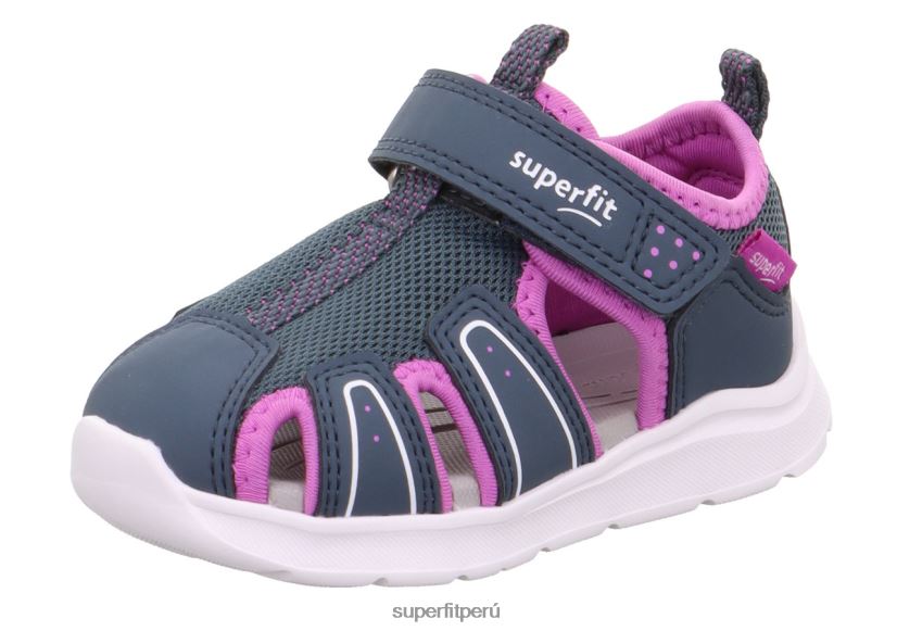educación física Superfit bebés wave - sandalia con cierre de velcro azul púrpura V06L24193 sandalias