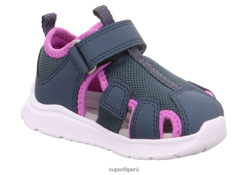 educación física Superfit bebés wave - sandalia con cierre de velcro azul púrpura V06L24193 sandalias