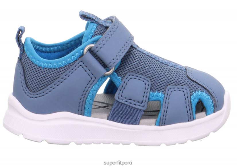 educación física Superfit bebés wave - sandalia con cierre de velcro azul/turquesa V06L24175 sandalias