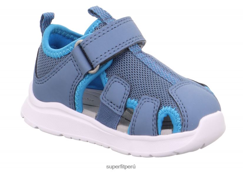 educación física Superfit bebés wave - sandalia con cierre de velcro azul/turquesa V06L24175 sandalias
