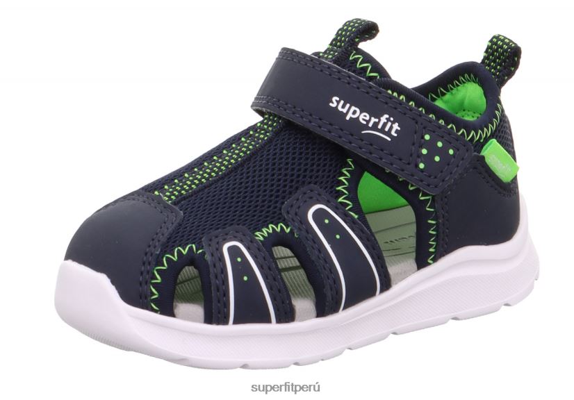 educación física Superfit bebés wave - sandalia con cierre de velcro azul/verde claro V06L24228 sandalias