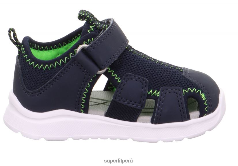 educación física Superfit bebés wave - sandalia con cierre de velcro azul/verde claro V06L24228 sandalias