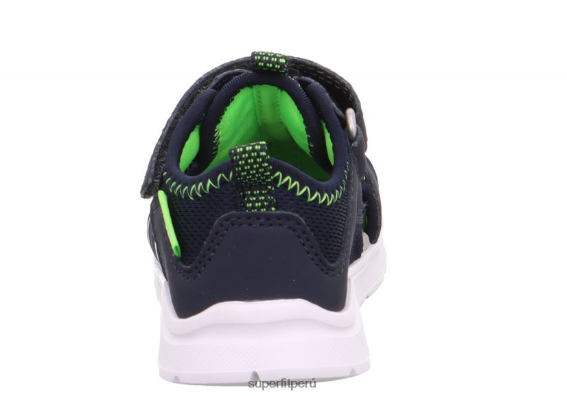educación física Superfit bebés wave - sandalia con cierre de velcro azul/verde claro V06L24228 sandalias