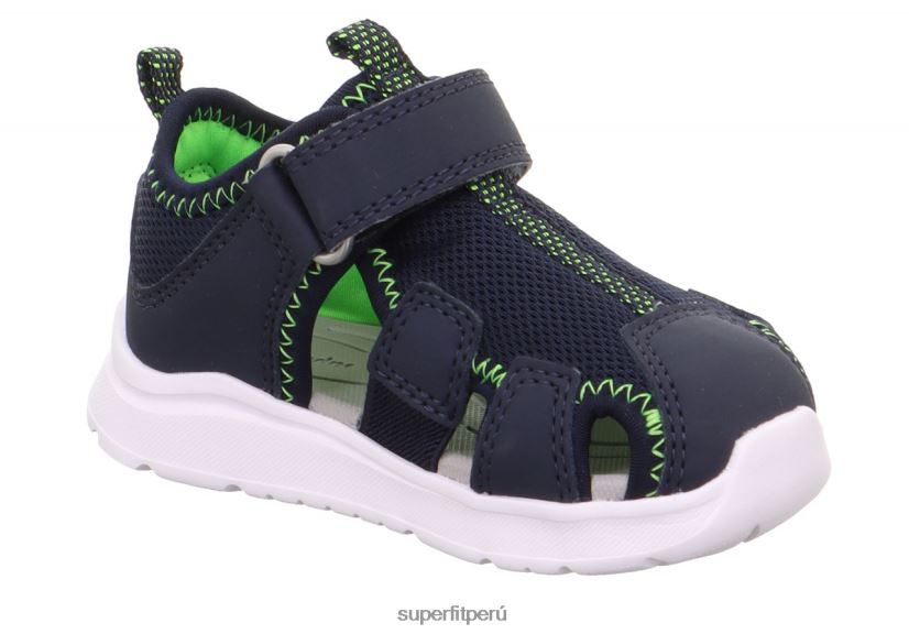 educación física Superfit bebés wave - sandalia con cierre de velcro azul/verde claro V06L24228 sandalias