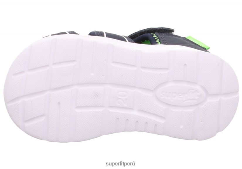educación física Superfit bebés wave - sandalia con cierre de velcro azul/verde claro V06L24228 sandalias