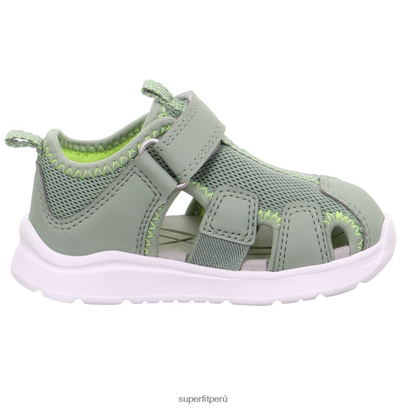 educación física Superfit bebés wave - sandalia con cierre de velcro verde claro/amarillo V06L24207 sandalias