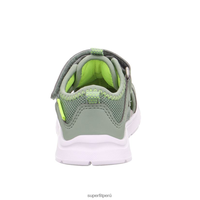 educación física Superfit bebés wave - sandalia con cierre de velcro verde claro/amarillo V06L24207 sandalias