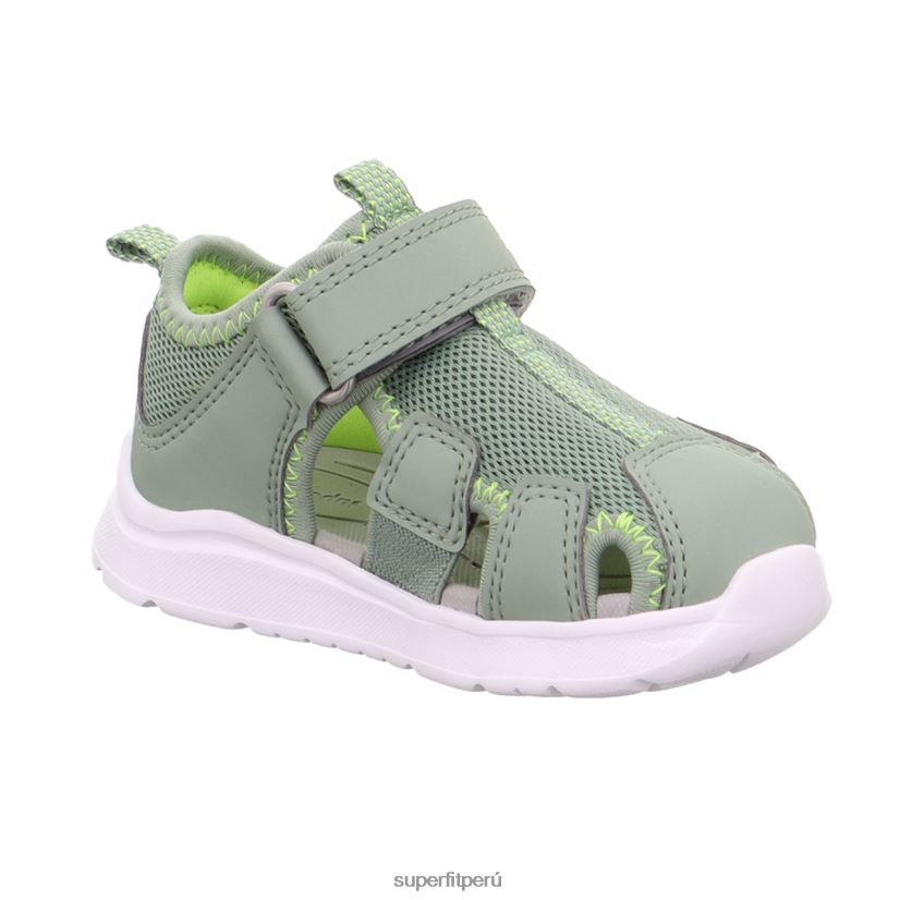 educación física Superfit bebés wave - sandalia con cierre de velcro verde claro/amarillo V06L24207 sandalias