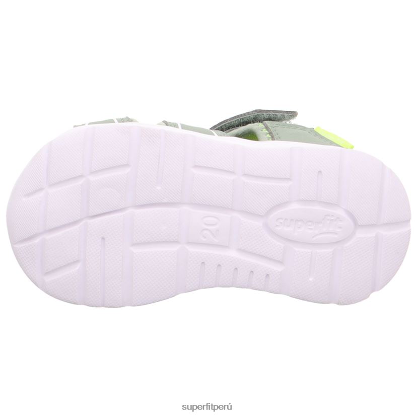 educación física Superfit bebés wave - sandalia con cierre de velcro verde claro/amarillo V06L24207 sandalias