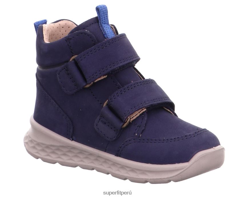 educación física Superfit bebés brisa - zapatillas altas con cierre de velcro azul V06L24412 zapatillas altas