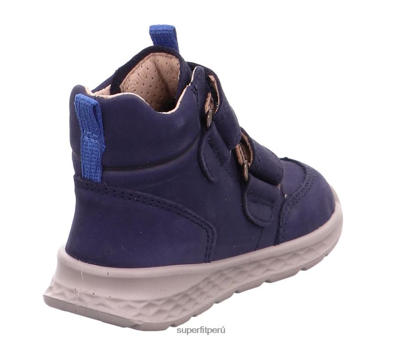 educación física Superfit bebés brisa - zapatillas altas con cierre de velcro azul V06L24412 zapatillas altas