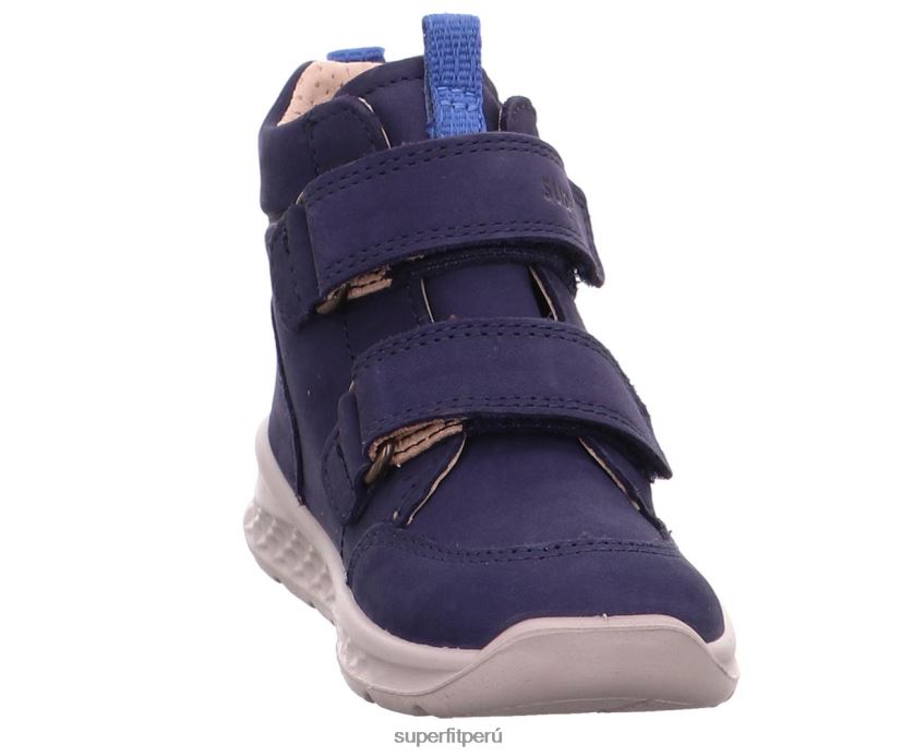 educación física Superfit bebés brisa - zapatillas altas con cierre de velcro azul V06L24412 zapatillas altas