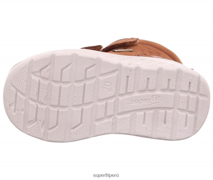 educación física Superfit bebés brisa - zapatillas altas con cierre de velcro marrón/beige V06L24405 zapatillas altas