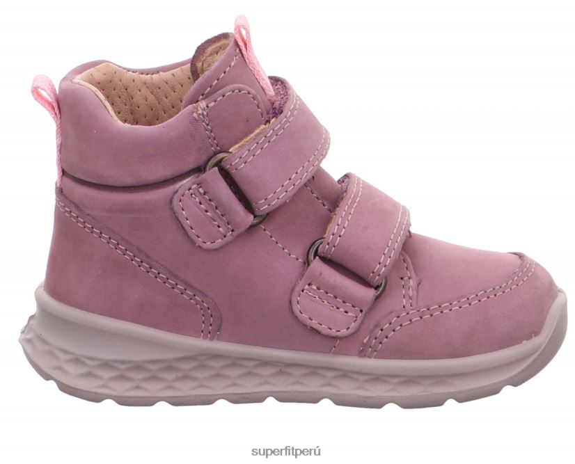 educación física Superfit bebés brisa - zapatillas altas con cierre de velcro morado/rosa V06L24371 zapatillas altas