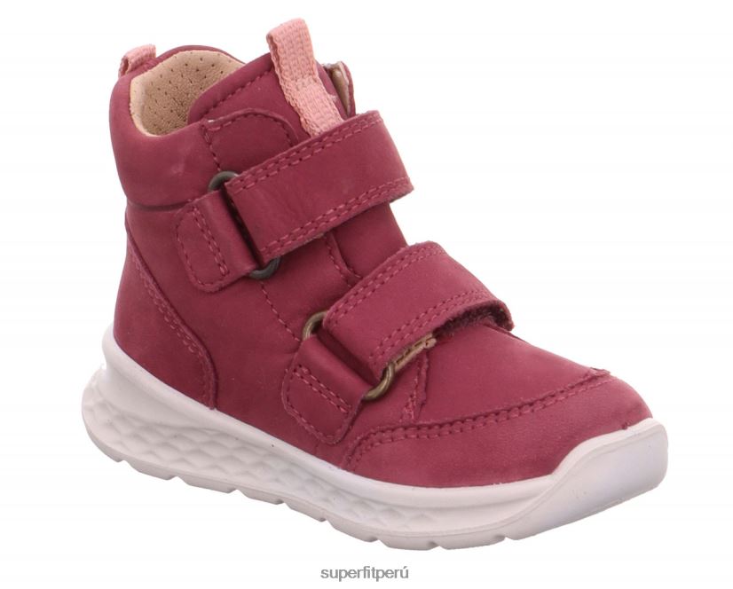 educación física Superfit bebés brisa - zapatillas altas con cierre de velcro rosa/naranja V06L24433 zapatillas altas