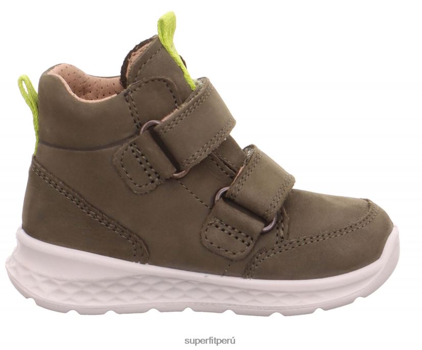 educación física Superfit bebés brisa - zapatillas altas con cierre de velcro verde V06L24417 zapatillas altas