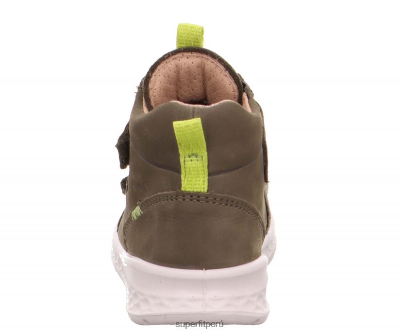 educación física Superfit bebés brisa - zapatillas altas con cierre de velcro verde V06L24417 zapatillas altas