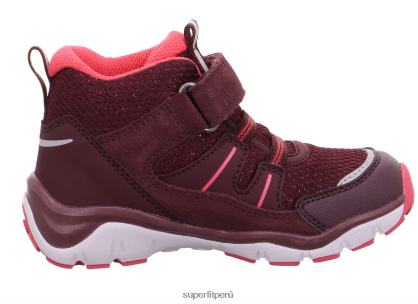 educación física Superfit bebés sport5 - zapatillas altas con cierre de velcro Rosa rojo V06L24403 zapatillas altas