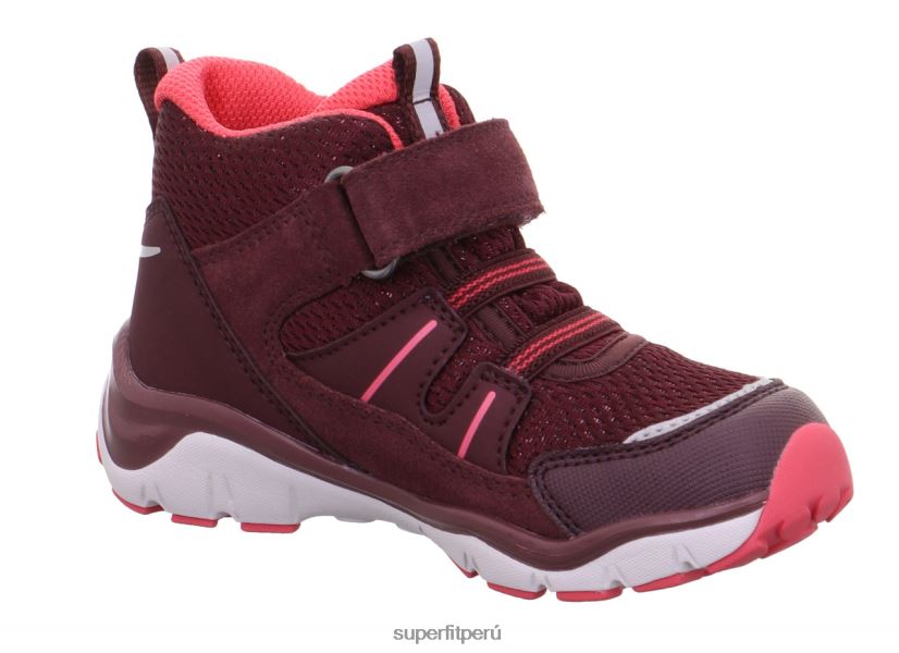 educación física Superfit bebés sport5 - zapatillas altas con cierre de velcro Rosa rojo V06L24403 zapatillas altas