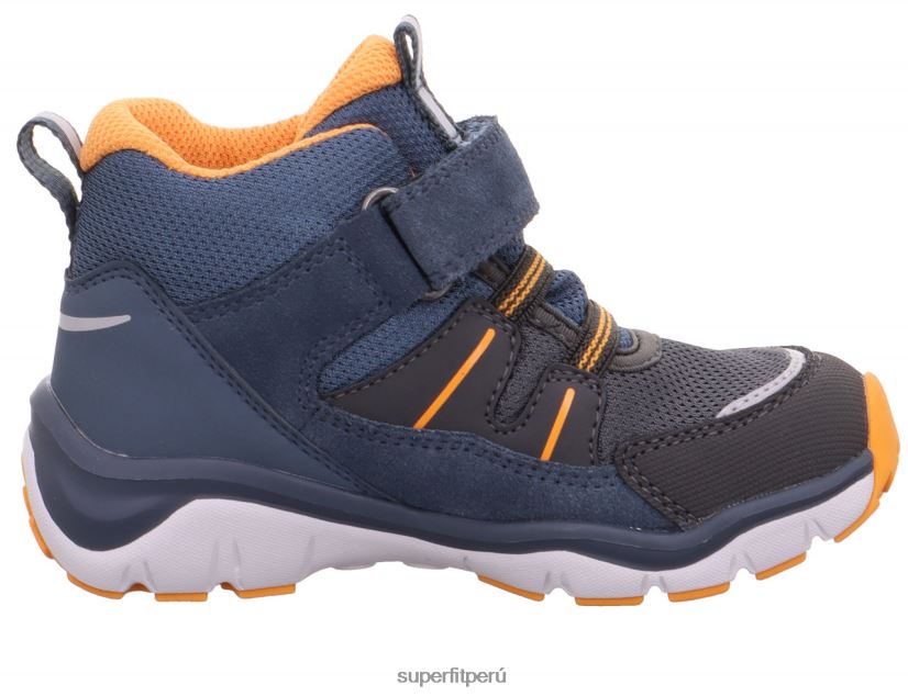 educación física Superfit bebés sport5 - zapatillas altas con cierre de velcro azul/naranja V06L24406 zapatillas altas