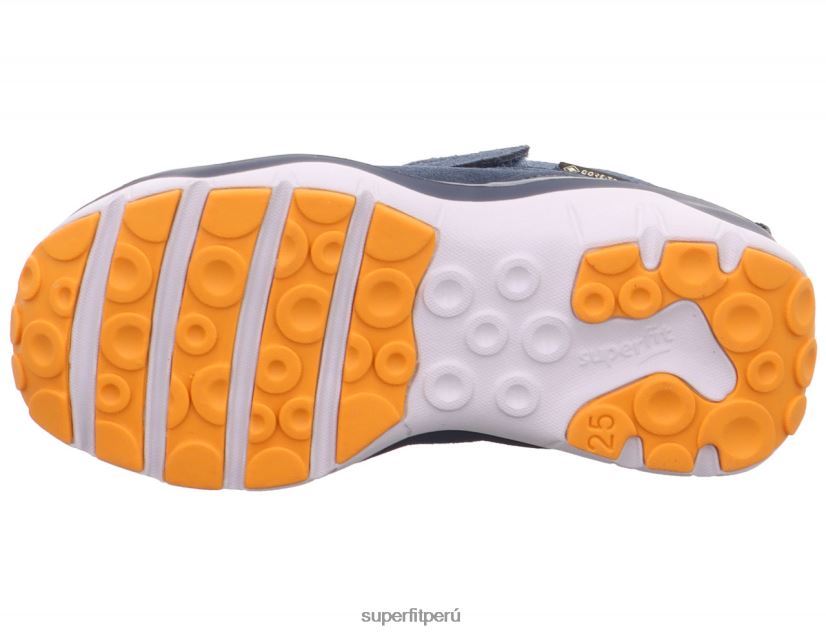 educación física Superfit bebés sport5 - zapatillas altas con cierre de velcro azul/naranja V06L24406 zapatillas altas