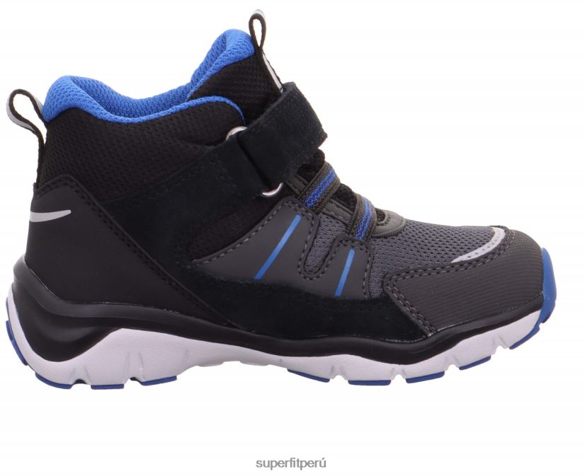 educación física Superfit bebés sport5 - zapatillas altas con cierre de velcro azul negro V06L24408 zapatillas altas