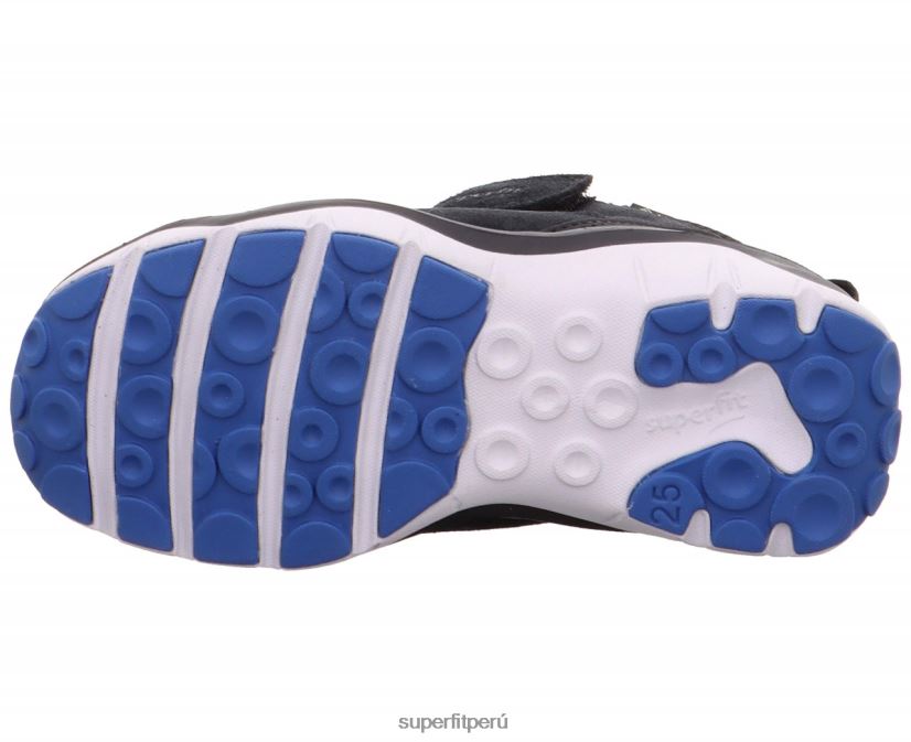 educación física Superfit bebés sport5 - zapatillas altas con cierre de velcro azul negro V06L24408 zapatillas altas