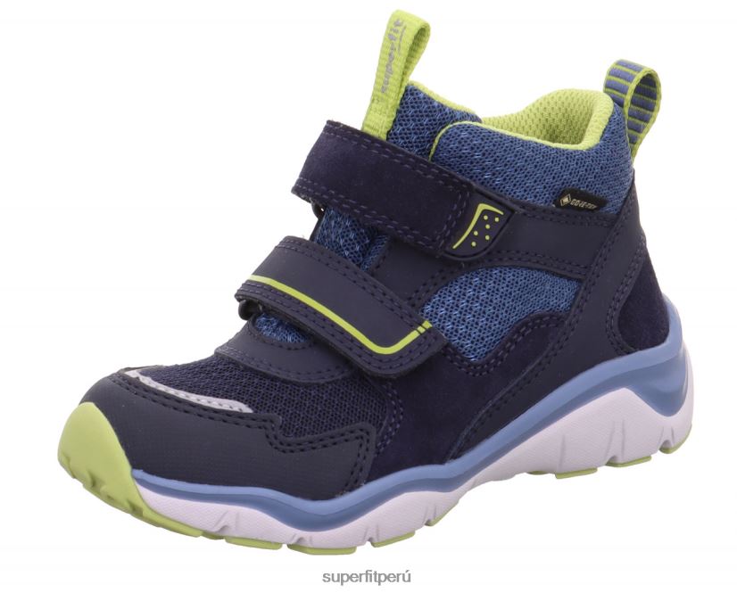 educación física Superfit bebés sport5 - zapatillas altas con cierre de velcro azul/verde claro V06L24383 zapatillas altas
