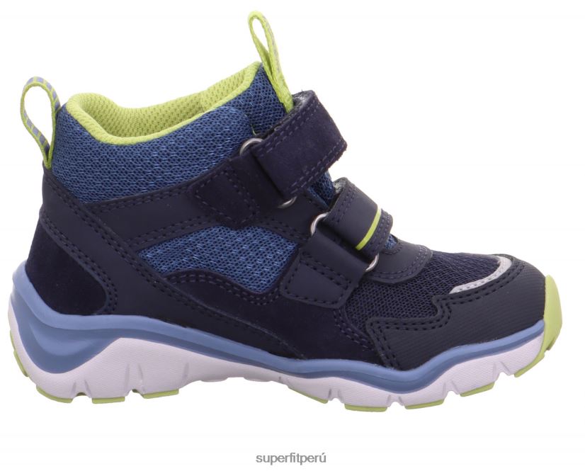 educación física Superfit bebés sport5 - zapatillas altas con cierre de velcro azul/verde claro V06L24383 zapatillas altas