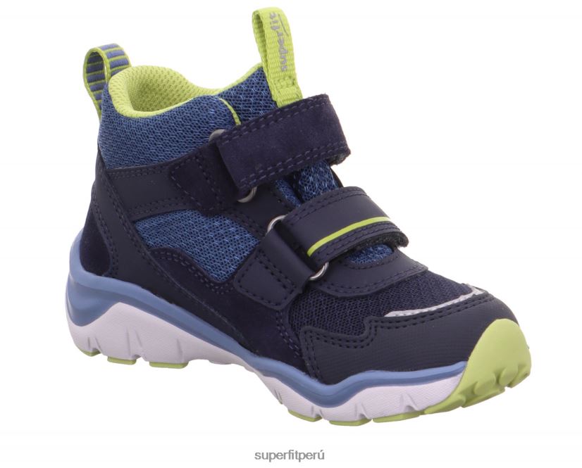 educación física Superfit bebés sport5 - zapatillas altas con cierre de velcro azul/verde claro V06L24383 zapatillas altas