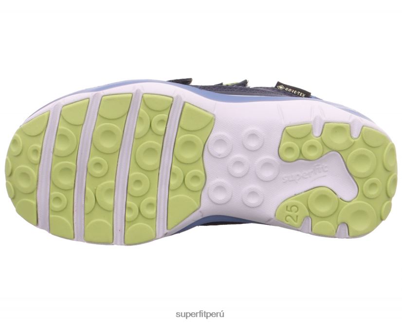 educación física Superfit bebés sport5 - zapatillas altas con cierre de velcro azul/verde claro V06L24383 zapatillas altas