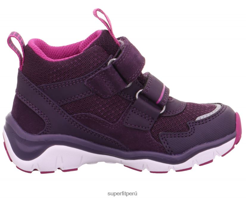 educación física Superfit bebés sport5 - zapatillas altas con cierre de velcro morado/rosa V06L24418 zapatillas altas