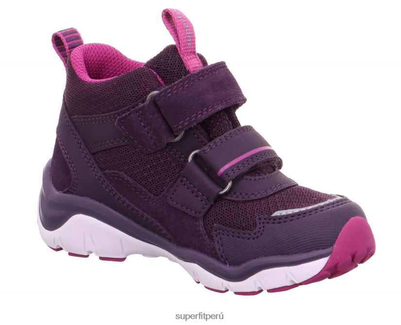 educación física Superfit bebés sport5 - zapatillas altas con cierre de velcro morado/rosa V06L24418 zapatillas altas