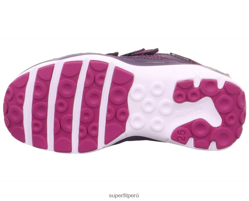 educación física Superfit bebés sport5 - zapatillas altas con cierre de velcro morado/rosa V06L24418 zapatillas altas