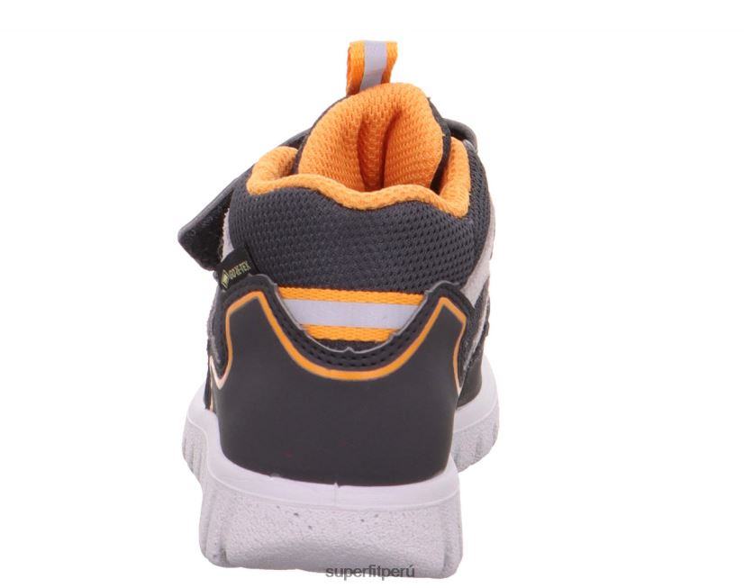 educación física Superfit bebés sport7 mini - zapatillas altas con cierre de velcro gris/naranja V06L24365 zapatillas altas