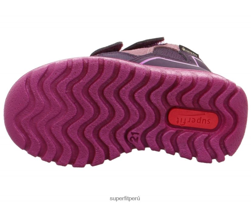 educación física Superfit bebés sport7 mini - zapatillas altas con cierre de velcro morado/rosa V06L24368 zapatillas altas