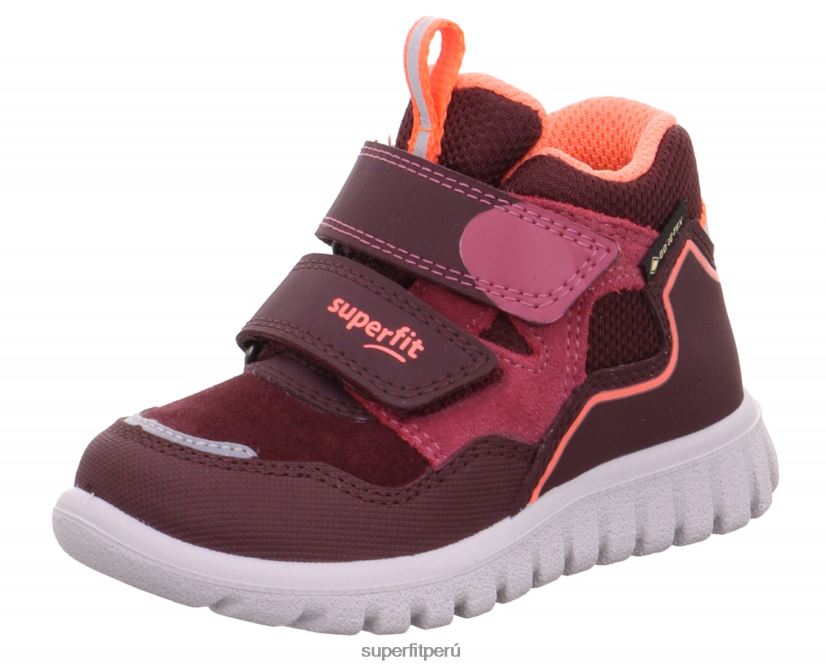 educación física Superfit bebés sport7 mini - zapatillas altas con cierre de velcro naranja roja V06L24273 zapatillas altas