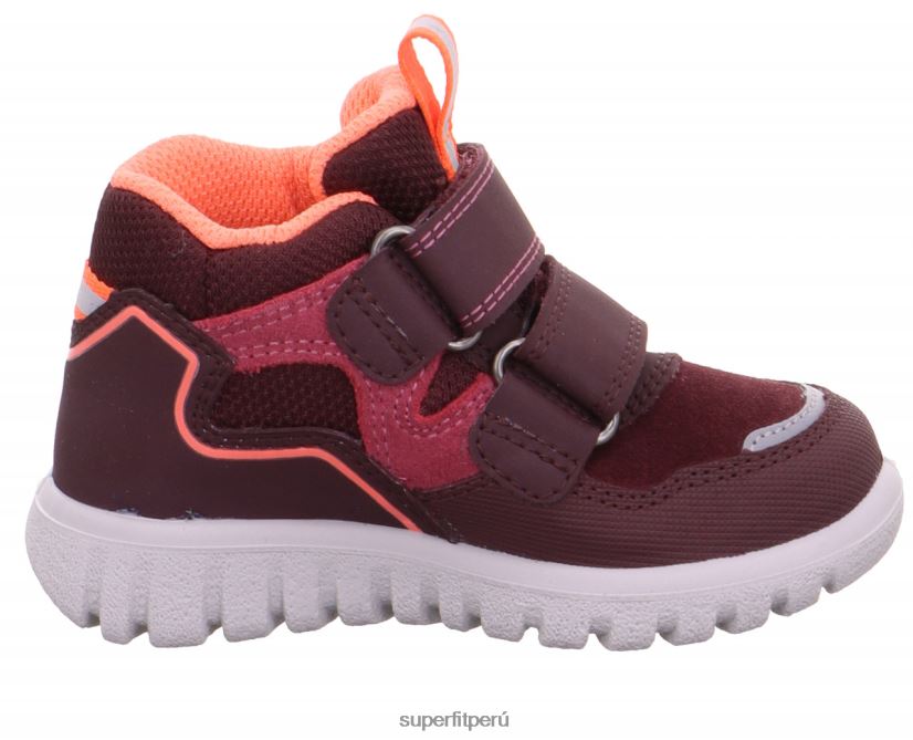 educación física Superfit bebés sport7 mini - zapatillas altas con cierre de velcro naranja roja V06L24273 zapatillas altas