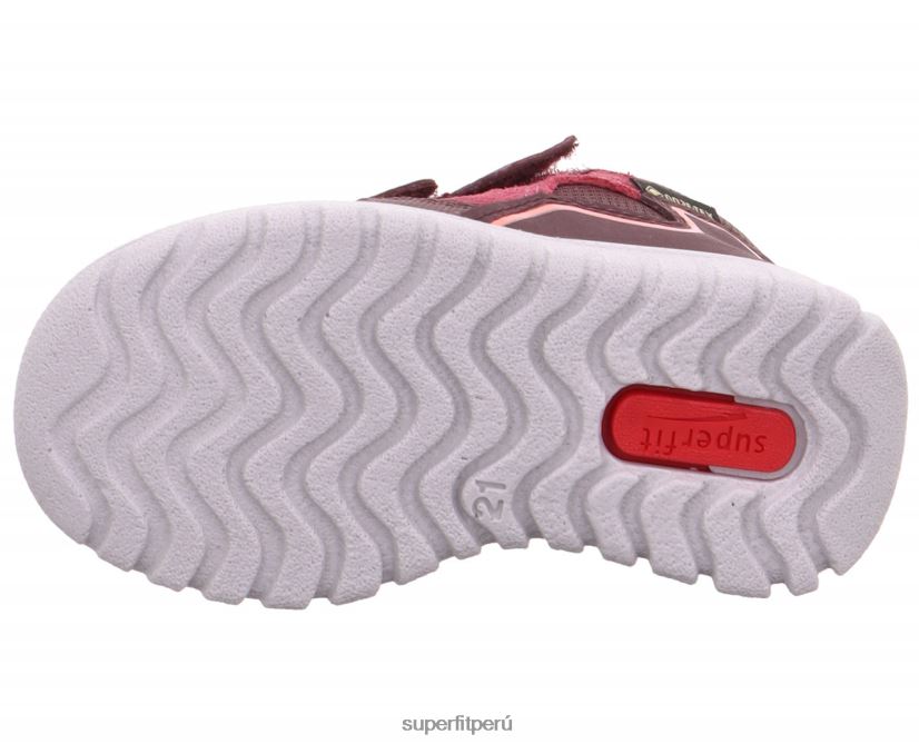 educación física Superfit bebés sport7 mini - zapatillas altas con cierre de velcro naranja roja V06L24273 zapatillas altas