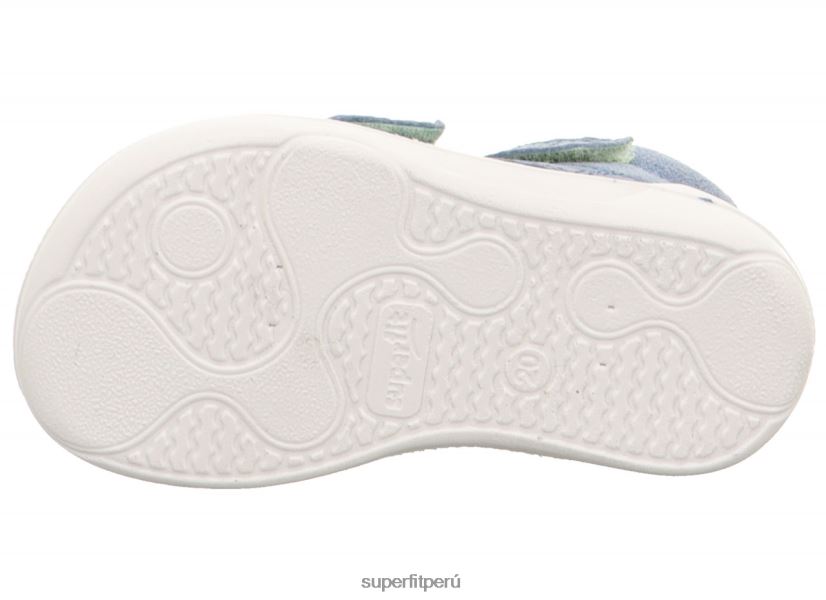 educación física Superfit bebés superfree - zapatillas altas con cierre de velcro azul V06L24327 zapatillas altas