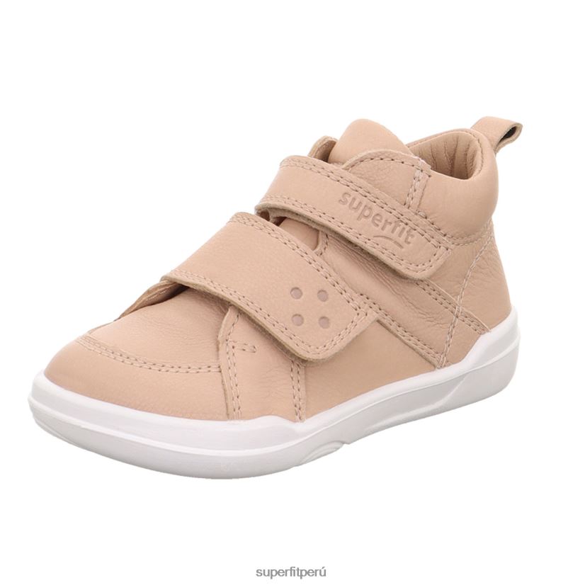 educación física Superfit bebés superfree - zapatillas altas con cierre de velcro beige V06L24341 zapatillas altas