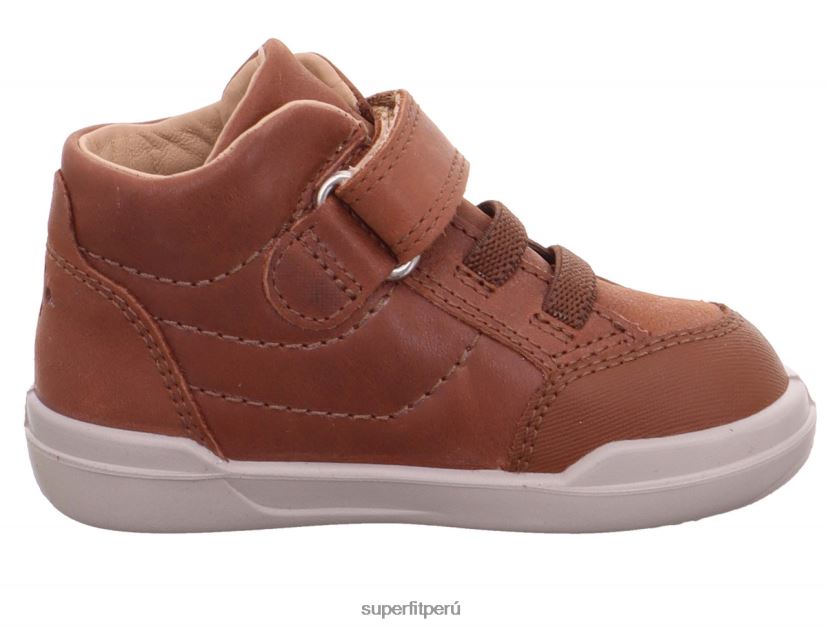 educación física Superfit bebés superfree - zapatillas altas con cierre de velcro marrón V06L24393 zapatillas altas