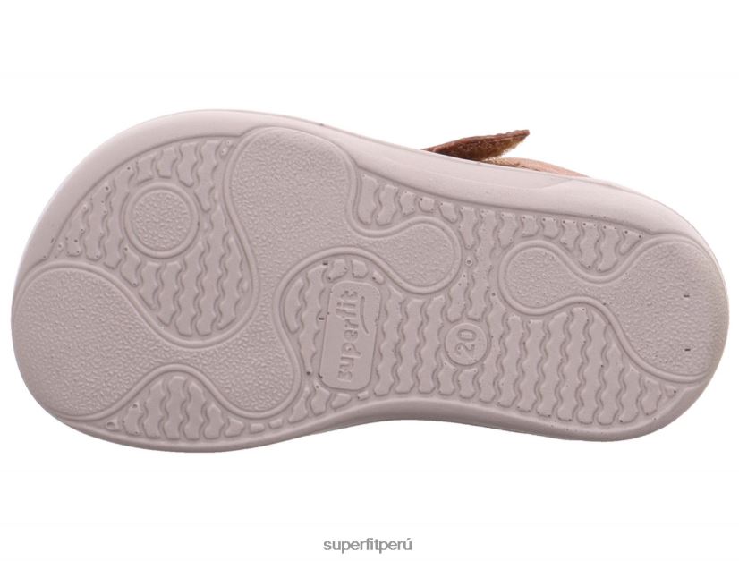 educación física Superfit bebés superfree - zapatillas altas con cierre de velcro marrón V06L24393 zapatillas altas