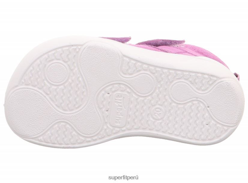 educación física Superfit bebés superfree - zapatillas altas con cierre de velcro púrpura V06L24346 zapatillas altas
