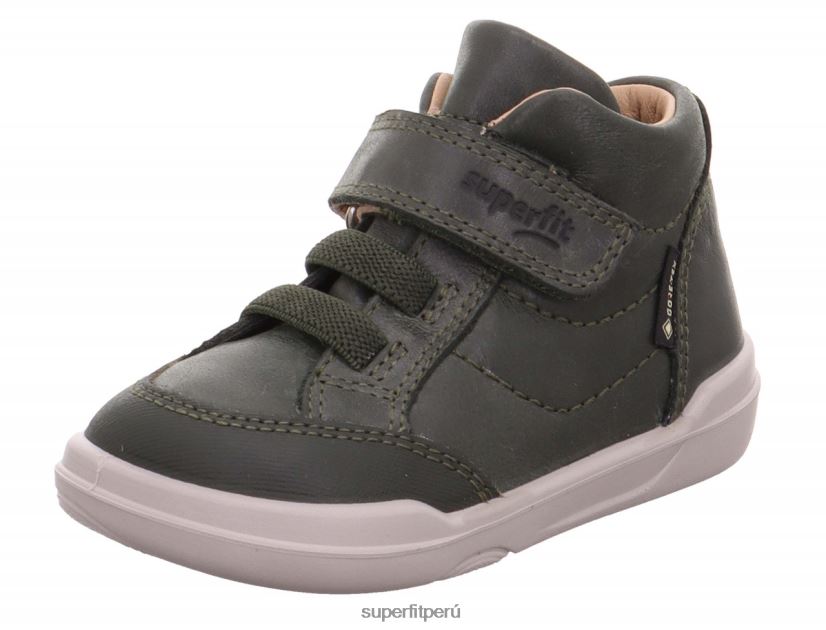 educación física Superfit bebés superfree - zapatillas altas con cierre de velcro verde V06L24372 zapatillas altas