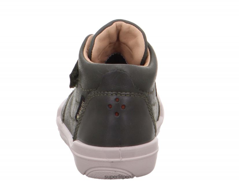 educación física Superfit bebés superfree - zapatillas altas con cierre de velcro verde V06L24372 zapatillas altas